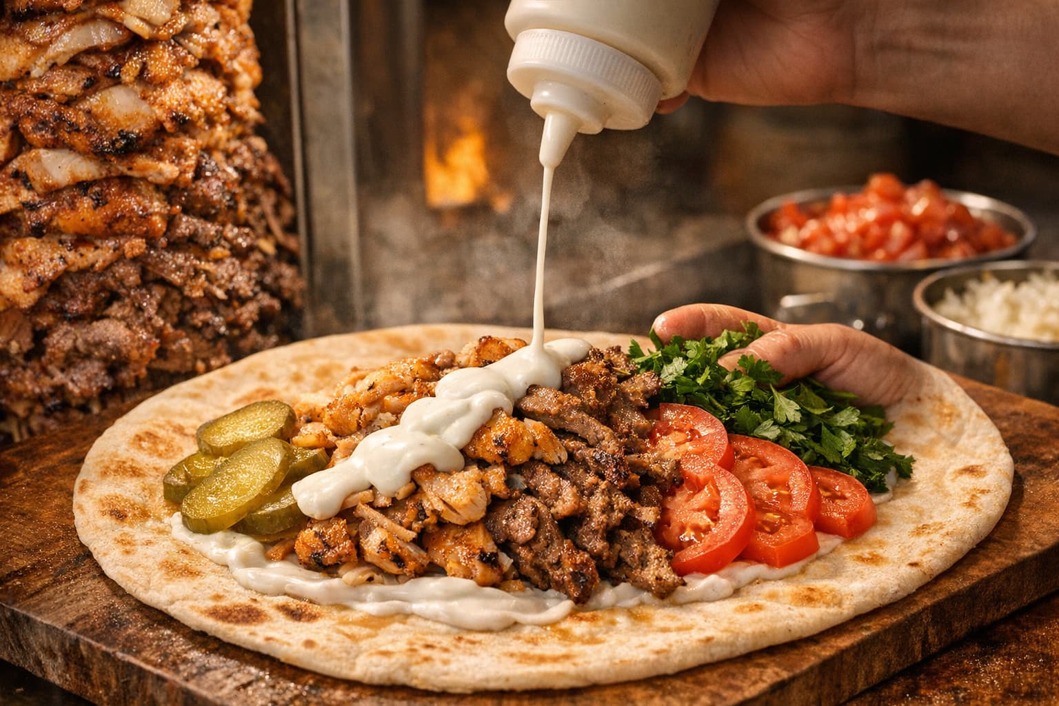 شاورما عربية أصيلة